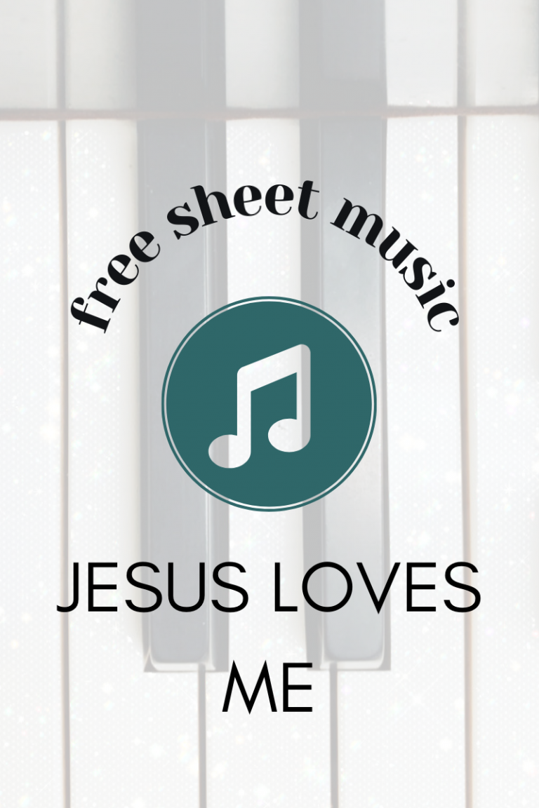 FREE SCORE: Jesus Loves Me (easy piano)